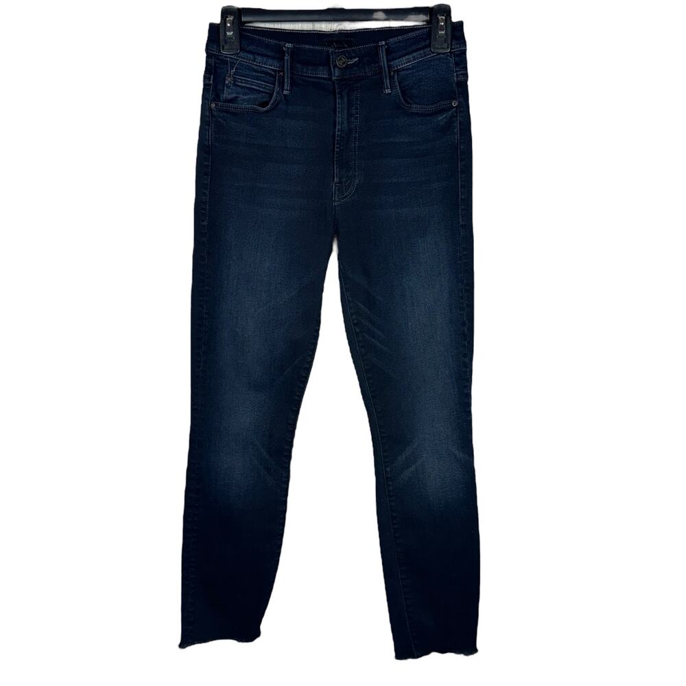 Mother SZ 26 The Stunner Zip Two Step Fray Jeans Last Call Stretch Mid-Rise Blue